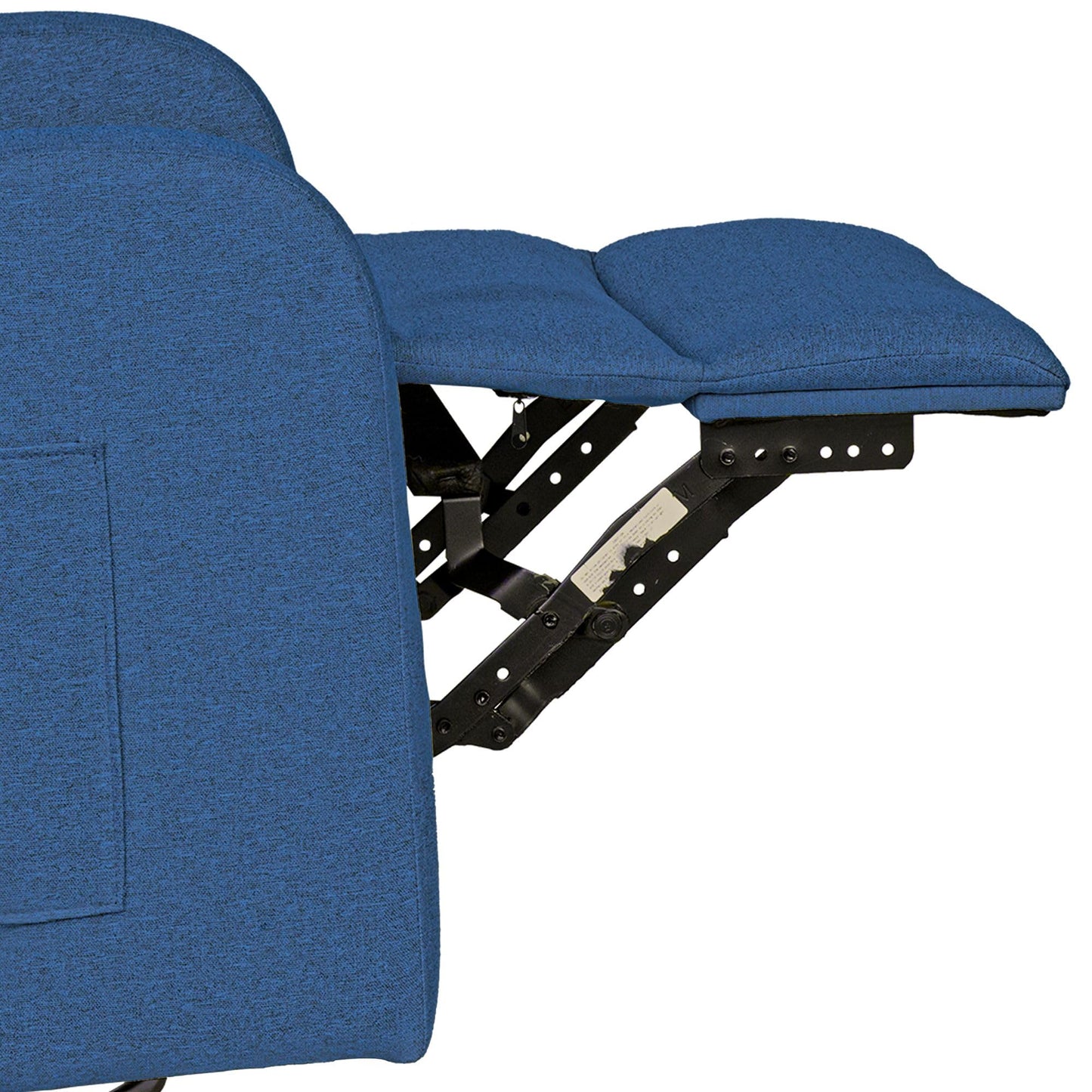 Ink+Ivy Recliner & Rocking Chair: Glider Recliner Nursery Chair for Living Room & Bedroom, Swivel Rocker Recliner with Side Pockets, Comfy Chair for Small Spaces, Blue