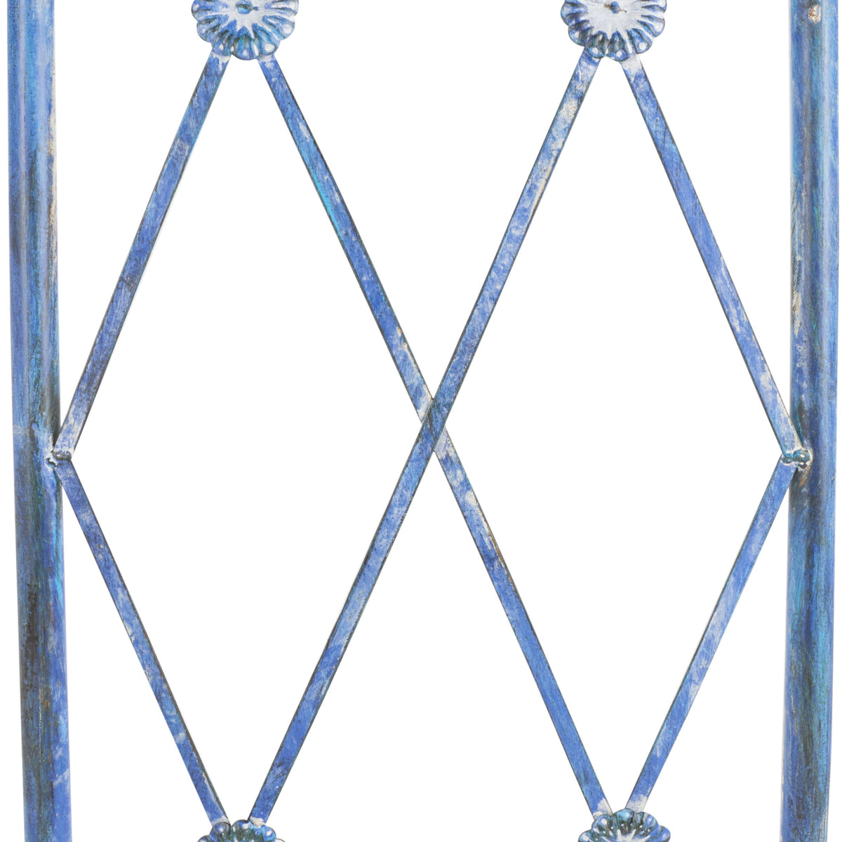 SAFAVIEH Outdoor - Mizell Iron Moon Gateway Garden Arbor - Mossy Blue Iron Metal - Architectural Circular Gateway Design - Ideal for Garden, Yard, Patio, Entryway, 80" W x 17" D x 83.4" H (PAT5036C)
