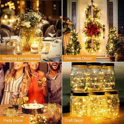 24 Pack [3 7ft 20 btfarm Fairy Lights Battery Operated Modes], Led Twinkle Lights String Lights Waterproof Bulk Small