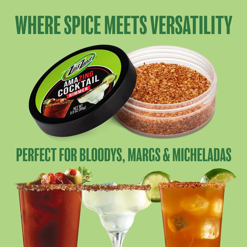 Zing Zang Cocktail Salt Rimmer, Glass Rimming Salt for Cocktails, Bold Bloody Mary Flavor, 3 oz (Pack of 1)