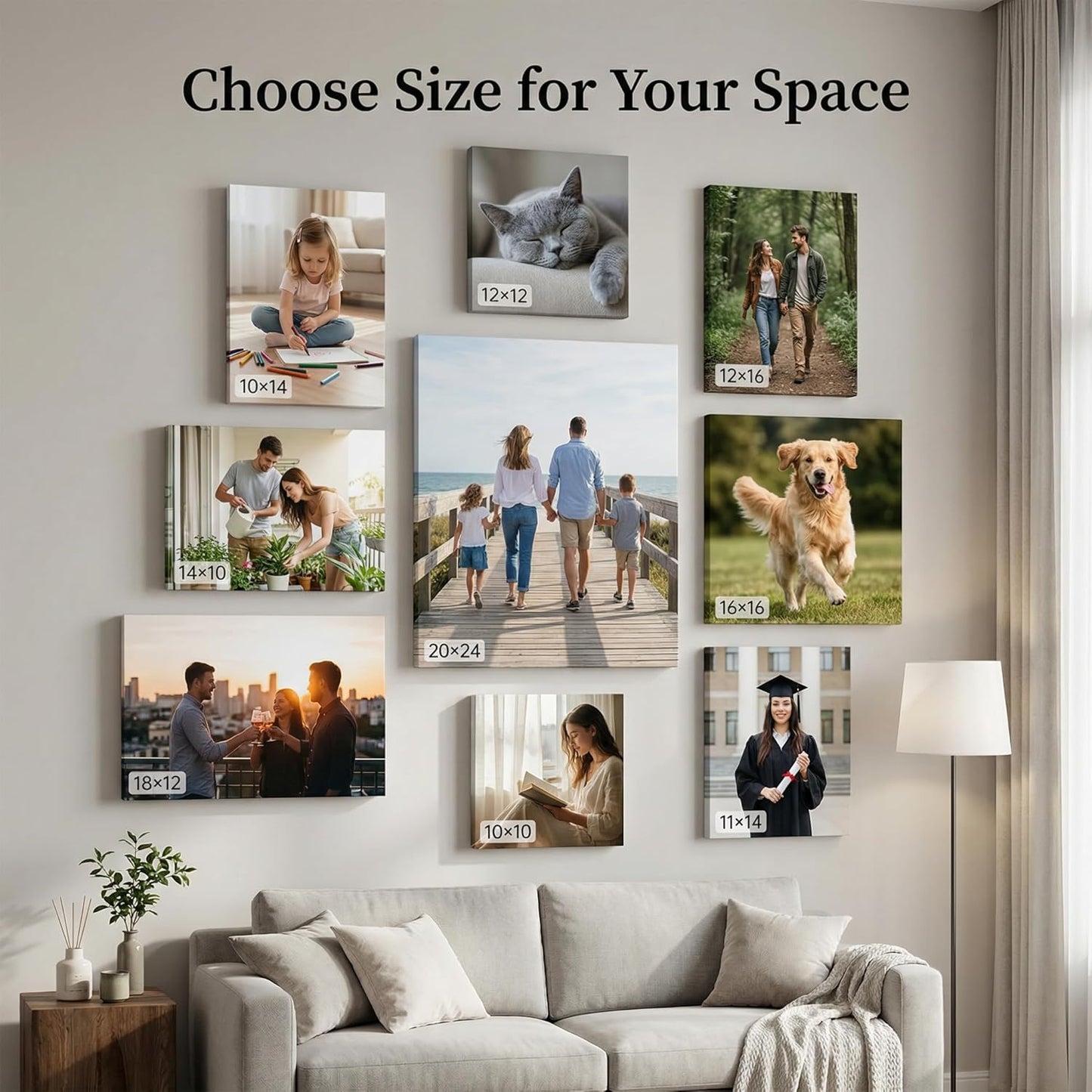 TWING Custom Canvas Prints - Personalized Framed Wall Art | 22x28 Inches, Perfect for Home Decor & Gifts