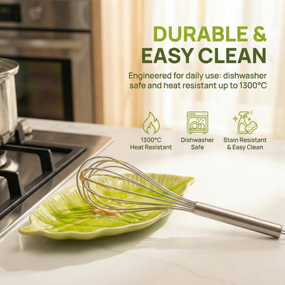 Ceramic Leaf Spoon Rest for Stove Top,Cute Green Leaf Cooking Spoon Holder for Kitchen Counter,Large decorative Spatula Rest Utensil Rest,1 Pack