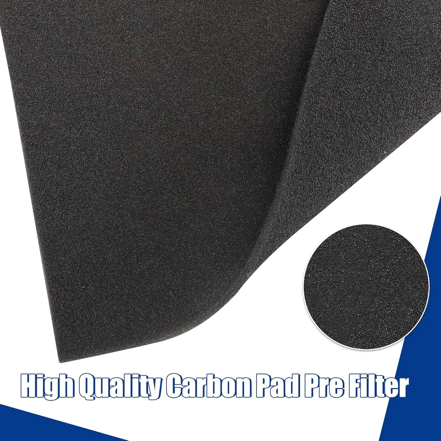 Cut to Fit Foam Pad Pre Filter, Air Purifiers Filter Replacement for Most Air Conditioners, Trash Cans, Dehumidifiers,