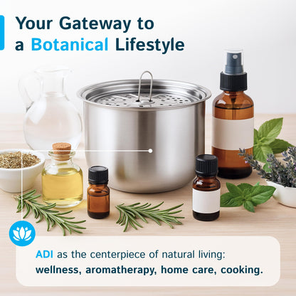 LETIME ADI Automatic Herbal Extractor. Infuser and Distiller in One. Herbal Oil Infusion Machine. Essential Oil Distiller. Hydrosol Maker. 4 L Water Distiller. Countertop Pure Distilling Water. 120V