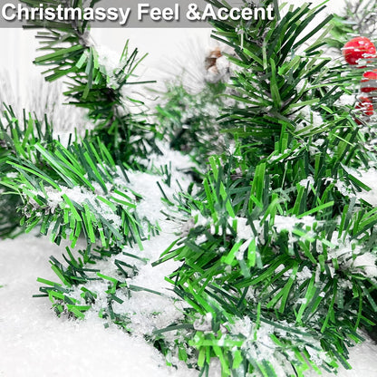 TURNMEON 30 Ounces Fake Snow Powder | Sparkling Artificial Snow for Christmas Decor & Crafts