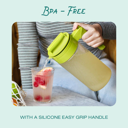 Takeya Pitcher 2 Qt Black | Airtight | Leakproof | BPA Free | Pack of 4