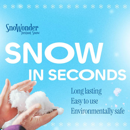 SNOWONDER Instant Fake Snow - Perfect for Cloud Slime & Winter Decor | 240 Gallons