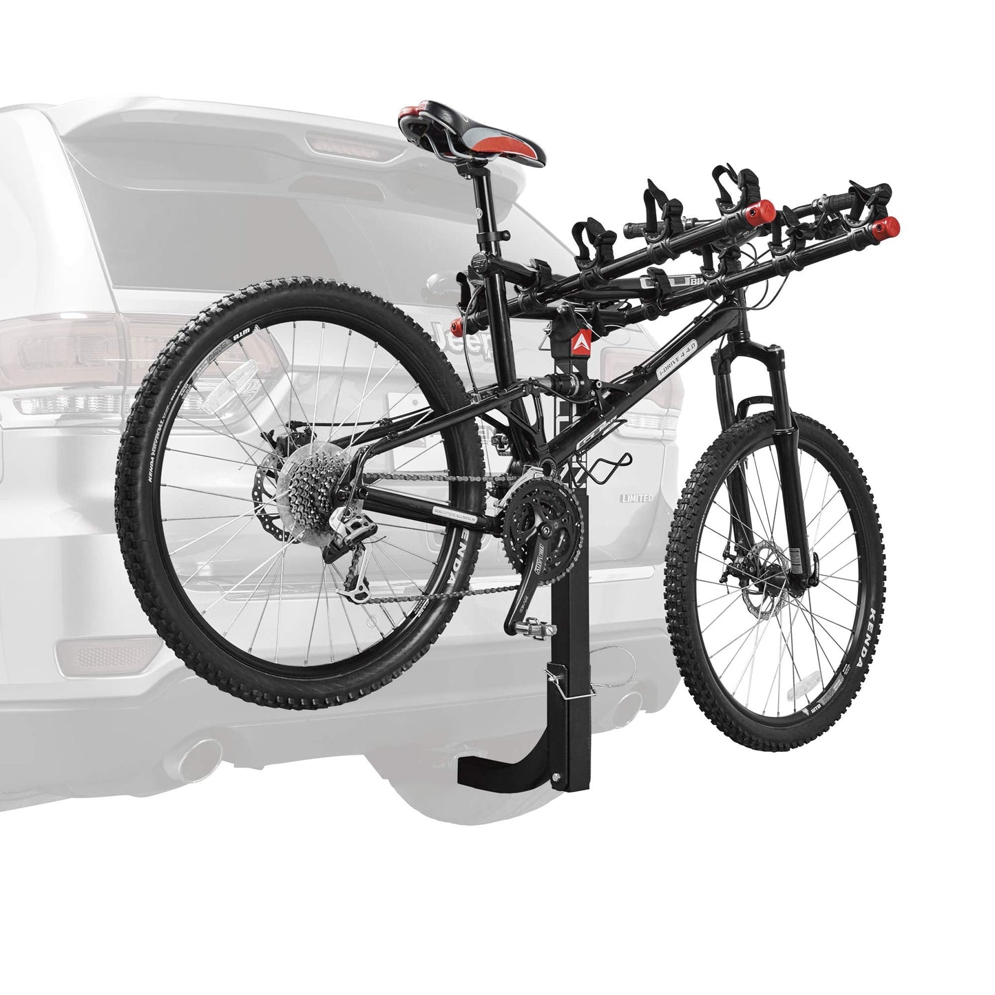 Allen Sports Deluxe 5-Bike Hitch Mount Rack, Model 552RR-R , Black, 2-Inch Receiver