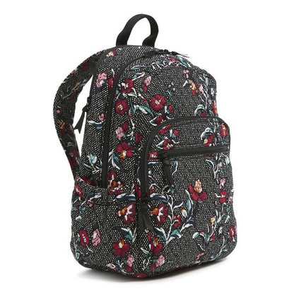 Cotton Campus Backpack, Perennials Noir Dot