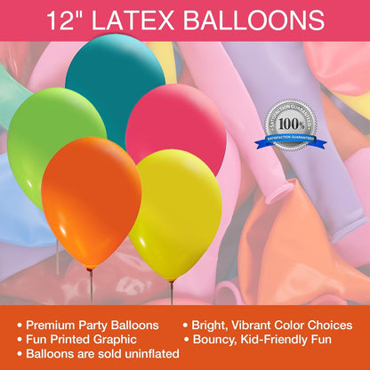Set 16 12 2 Party Zone of pcs Crab Balloons, Under the Sea Animals Balloons, Nautical Theme Party Balloons Latex, Sided