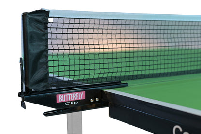Butterfly Compact 19 Ping Pong Table - Foldable Table Tennis Table with Wheels - Regulation Size Ping Pong Table with Detachable Net Included - Ships Assembled, Green