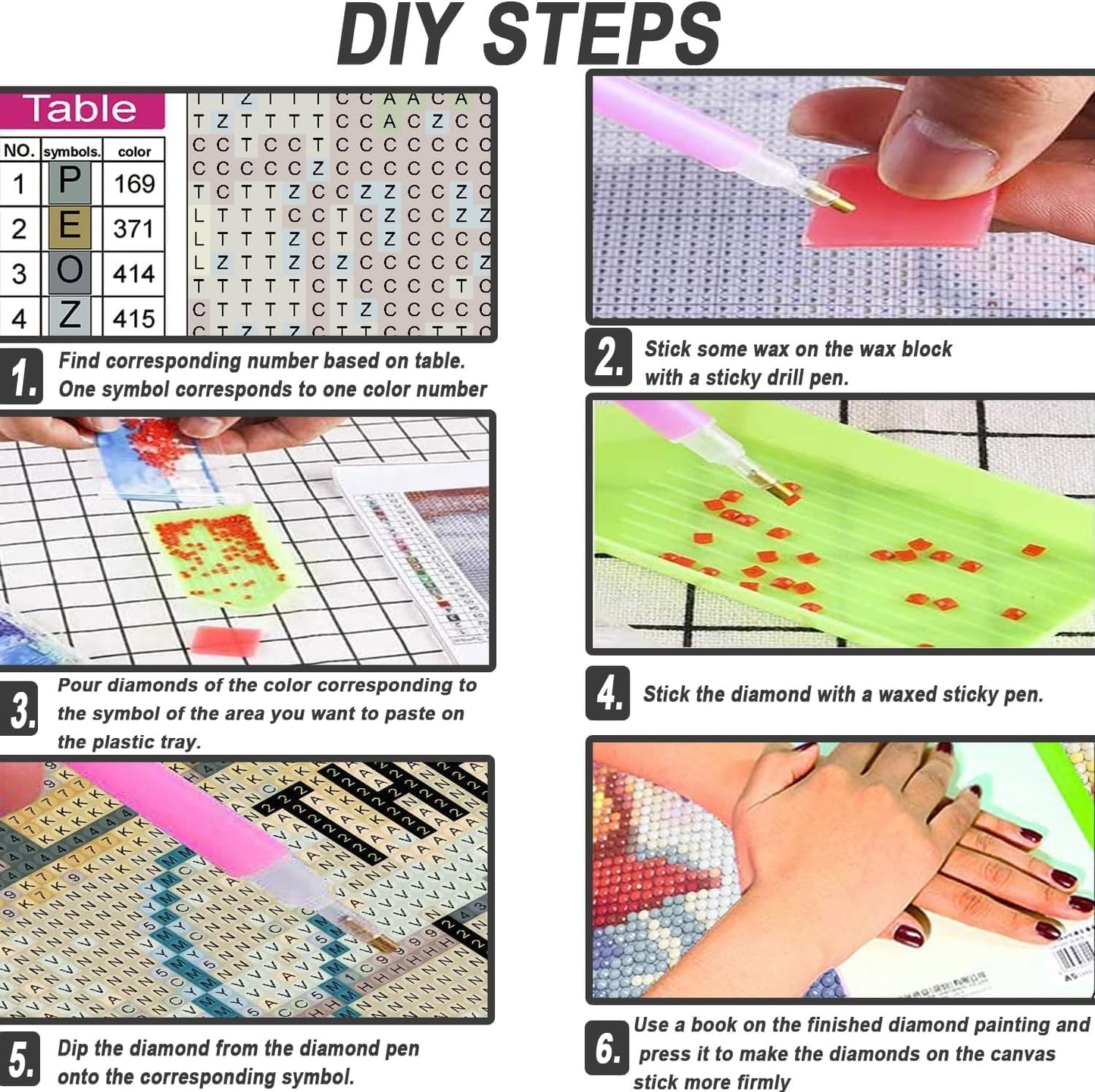 6Pcs Coastal Beachy Diamond Art Kits for Adults Beginners,Full Round Drill 5D DIY Blue Christian Diamond Painting Kits,Paint by Diamonds Dot Gem Art Crystal Easy, Funny Home Wall Decor&Gift-10x12in