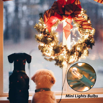 200 Count 50 Bulb Minetom Clear Christmas Lights Feet Mini Lights, Waterproof String Light for Indoor Xmas Tree Garland