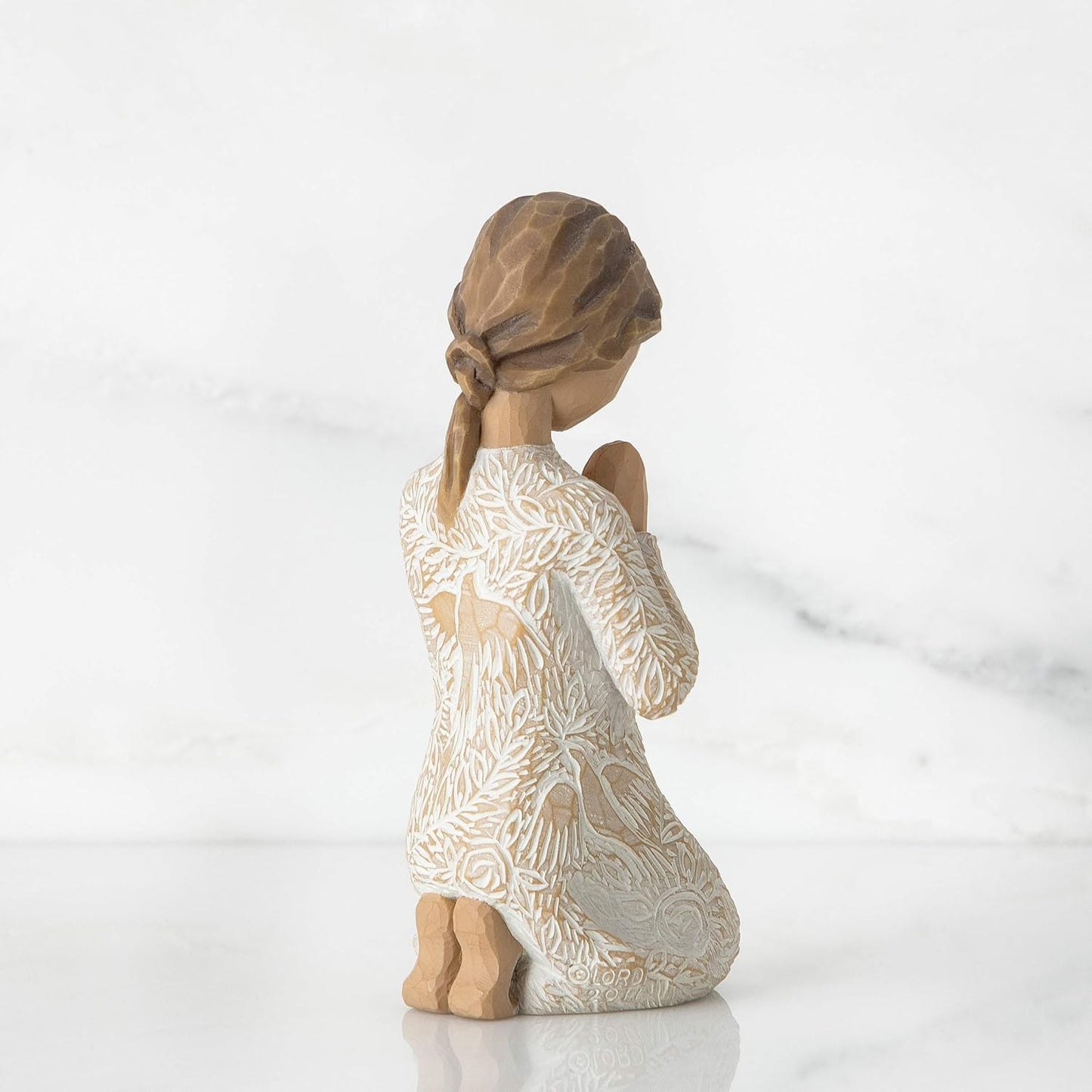 Willow Tree Prayer of Peace (Lighter Skin), Seeking The Quiet Within, Sculpted Hand-Painted Figure