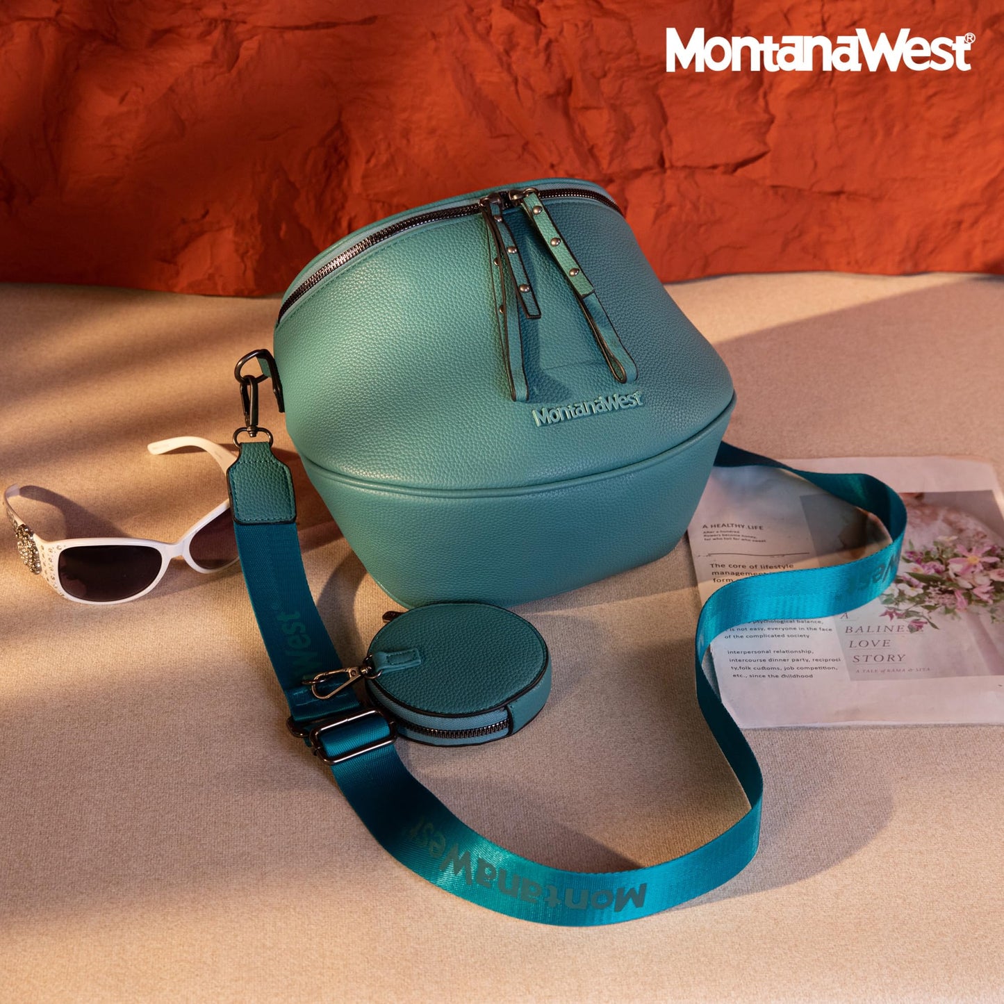 Montana West Large Crossbody Bags for Women Bum Bag Sling Purse with Adjustable Strap