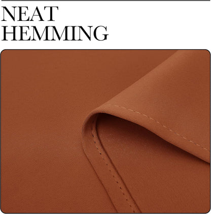 NICETOWN Blackout Curtains - Thermal Insulated Privacy Drapes for Windows | Burnt Orange, 42 x 63 Inches