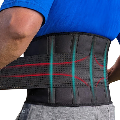 5XL Plus Size Back Brace – Adjustable Lumbar Support for Women & Men | Lower Back Pain Relief & Injury Prevention | Discreet Under-Clothes Belt for Big, Tall, Obese & Overweight Individuals