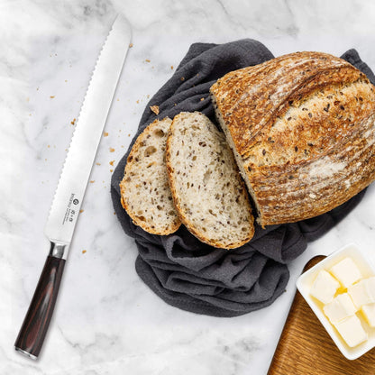 imarku Bread Knife, German High Carbon Stainless Steel Professional Grade Bread Slicing Knife, 10-Inch Serrated Edge Cake Knife, Bread Cutter for Homemade Crusty Bread, Mothers Day Gifts
