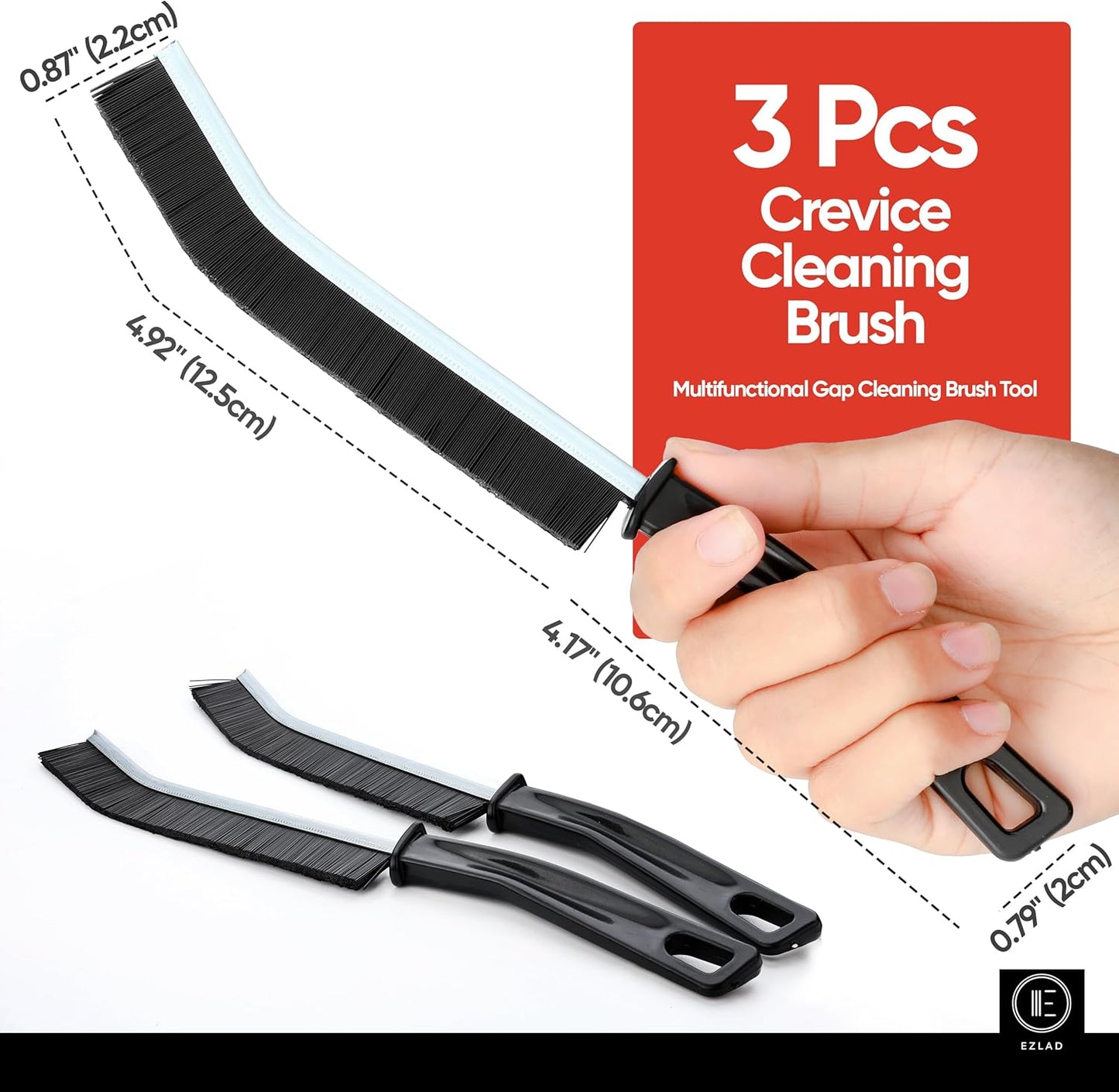 5 Pcs Multifunctional Crevice Cleaning Brush, Hard Bristle Grout Gap Cleaning Brushes for Bathroom, Kitchen, Household