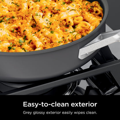 Ninja Pots and Pans Set Non Stick | Comfort Grip 10-Piece Cookware Set with NeverStick | Frying Pan, Sauce Pan With Lid, Stock Pot with Lid, Nonstick, Dishwasher Safe, Oven Safe to 400°F, CW69010