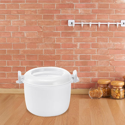 CALLARON 4 Cup Microwave Rice Cooker, Steamer Bowl, Rice Paddle, Pasta Cooker, Bento Box Cookware for Soup
