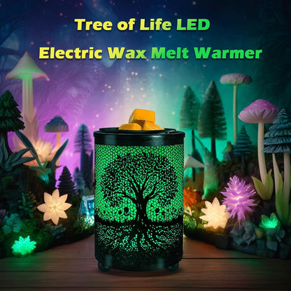 Leyoue Electric Wax Melt Warmer, PTC Heating Plate with 7 Colors LED Light for Home Office Gifts