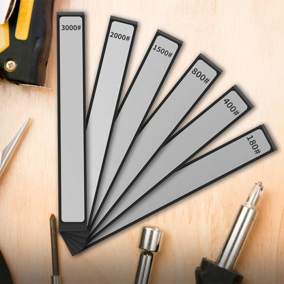XARILK 6 PCS Diamond Knife Sharpening Stones Set, Diamond Plates Kit for XARILK type Sharpeners System, 180# 400# 800# 1500# 2000# 3000# Grit