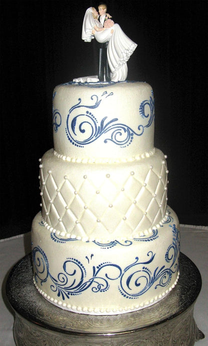 Designer Stencils C480 Five Scroll Cake Stencil Set, Beige/Semi-Transparent