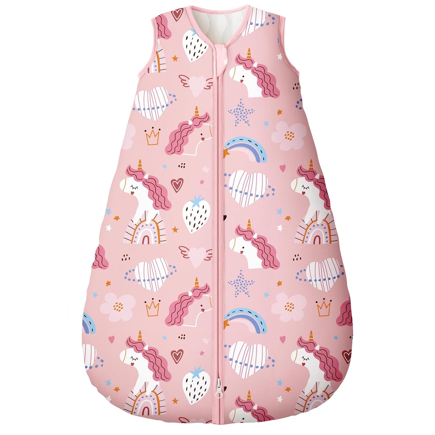 Yoofoss Baby Sleep Sack - 100% Organic Cotton Wearable Blanket for 6-12 Months | TOG 2.5, 2-Way Zipper, Warm & Comfy
