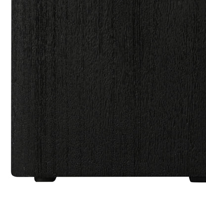 SAFAVIEH Couture Collection Shayne Travertine/Black Solid Wood Accent Table