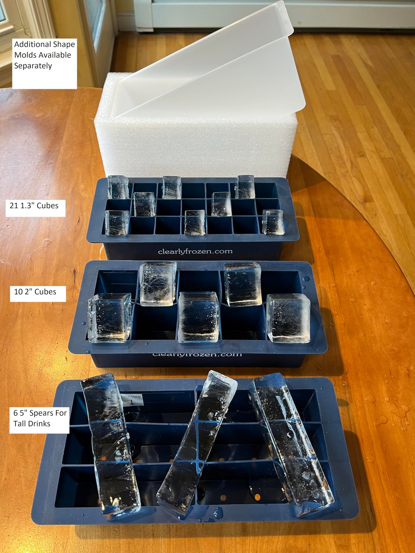 ClearlyFrozen Highest Rated (4.6 Star) Highest Capacity (Ten 2" Cubes) Clear Ice Tray - What Beats BEST and MOST?