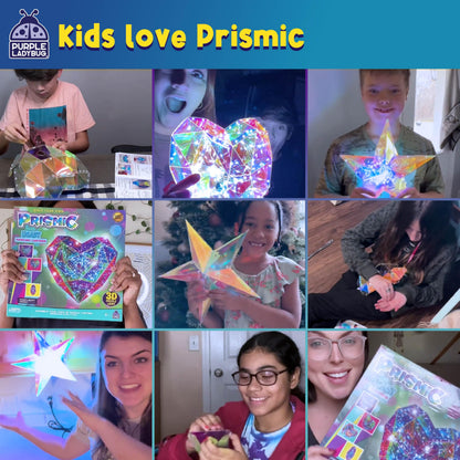 Prismic Make Your Own 3D Heart Table Light for Girls, Valentines Gifts for Kids Room Decor Craft, Gift for Girls 8, 9, 10, 11, 12-16 Years Old, Tweens & Teens Birthday Gifts, Kids Arts and Crafts