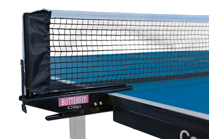 Butterfly Compact 19 Ping Pong Table - Foldable Table Tennis Table with Wheels - Regulation Size Ping Pong Table with Detachable Net Included - Ships Assembled