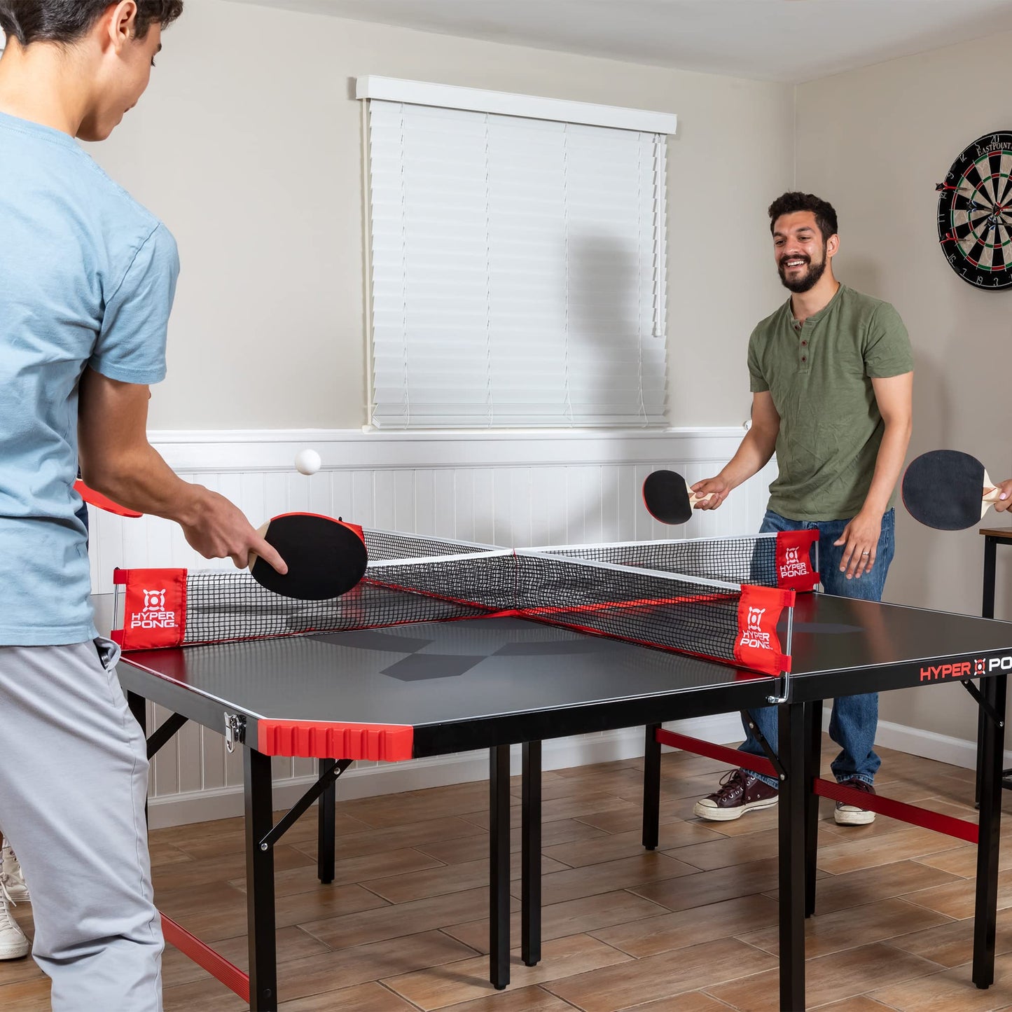 EastPoint Sports Hyper Pong 4-Way Table Tennis - Four Square Ping Pong Mashup Fun for The Whole Family