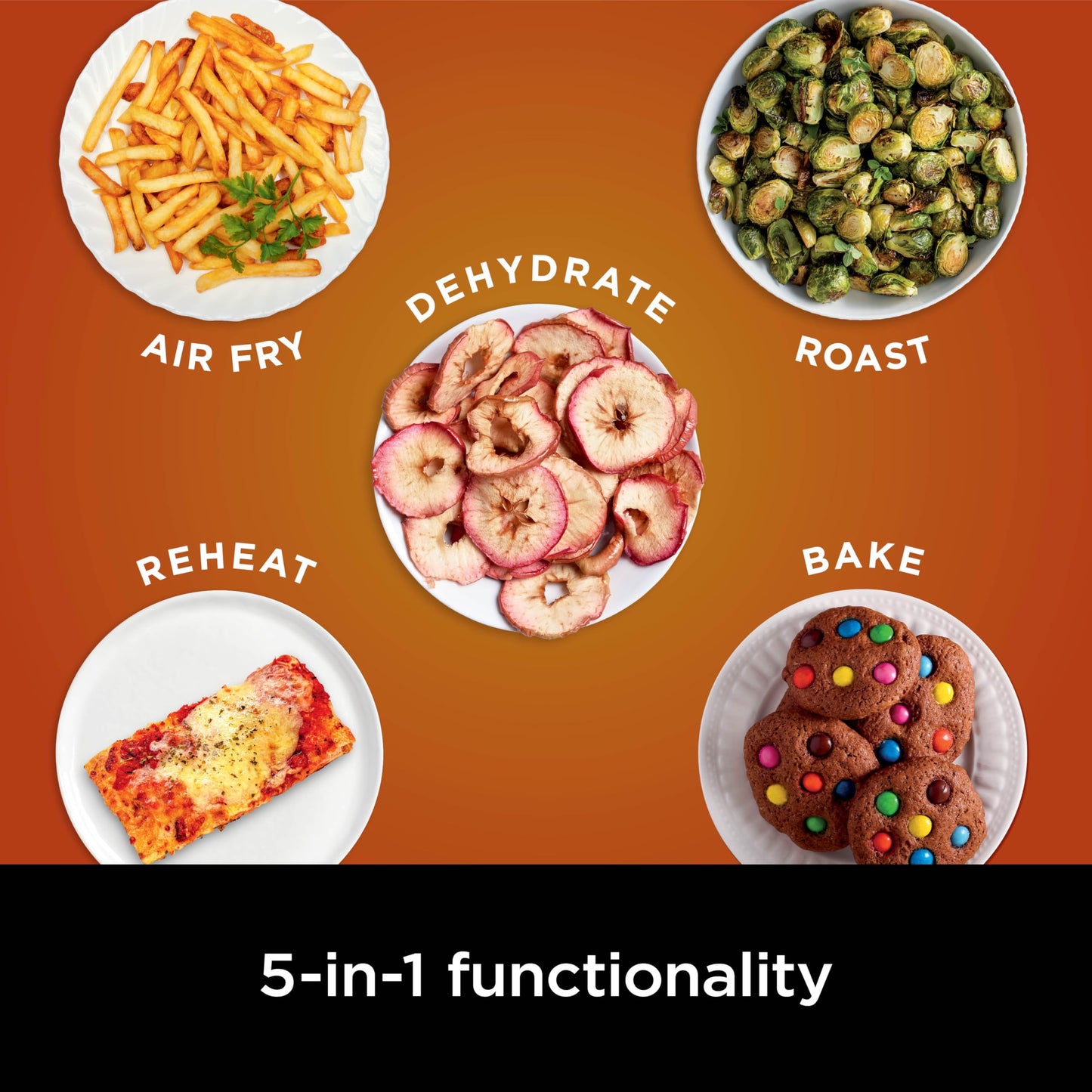 Ninja | Air Fryer | 4 QT Capacity | 4-in1 Roast, Crisp, Roast, Reheats, & Dehydrates | Dishwasher Safe Parts | Includes 20 Easy & Healthy Recipes | Compact | Grey | AF101
