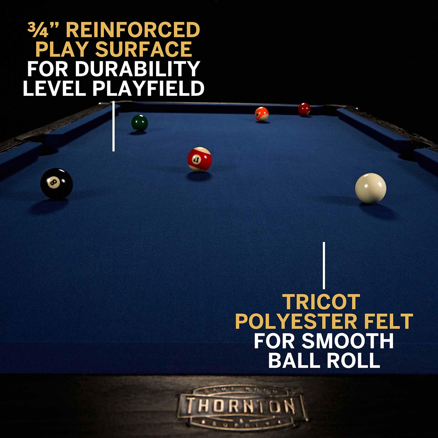 Barrington Billiards 7' Pool Table with Billiard Ball and Cue Stick Set