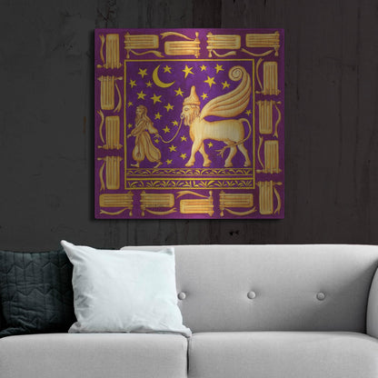 Luxe Metal Art 'Jewish Year Purim' by Andrea Strongwater Metal Wall Art, 36" x 36"