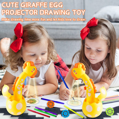 KETIEE Drawing Projector for Kids, Tracing and Drawing Projector Toy with Light, Children Smart Projector Sketcher, Kids Art Projector with 72 Stencils for Boy Girl 3-8 Years Old (Yellow)