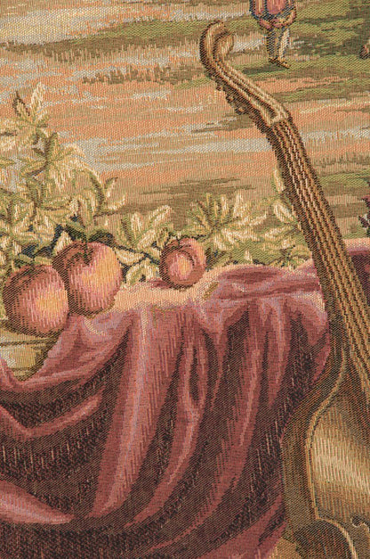 Charlotte Home Furnishings Inc. Verdure Au Chateau I French Tapestry Wall Hanging 58 X 55 Inch Viscose Cotton And Polyester Blend Wall Art Woven In France Perfect For Home Decor And Wall Decor