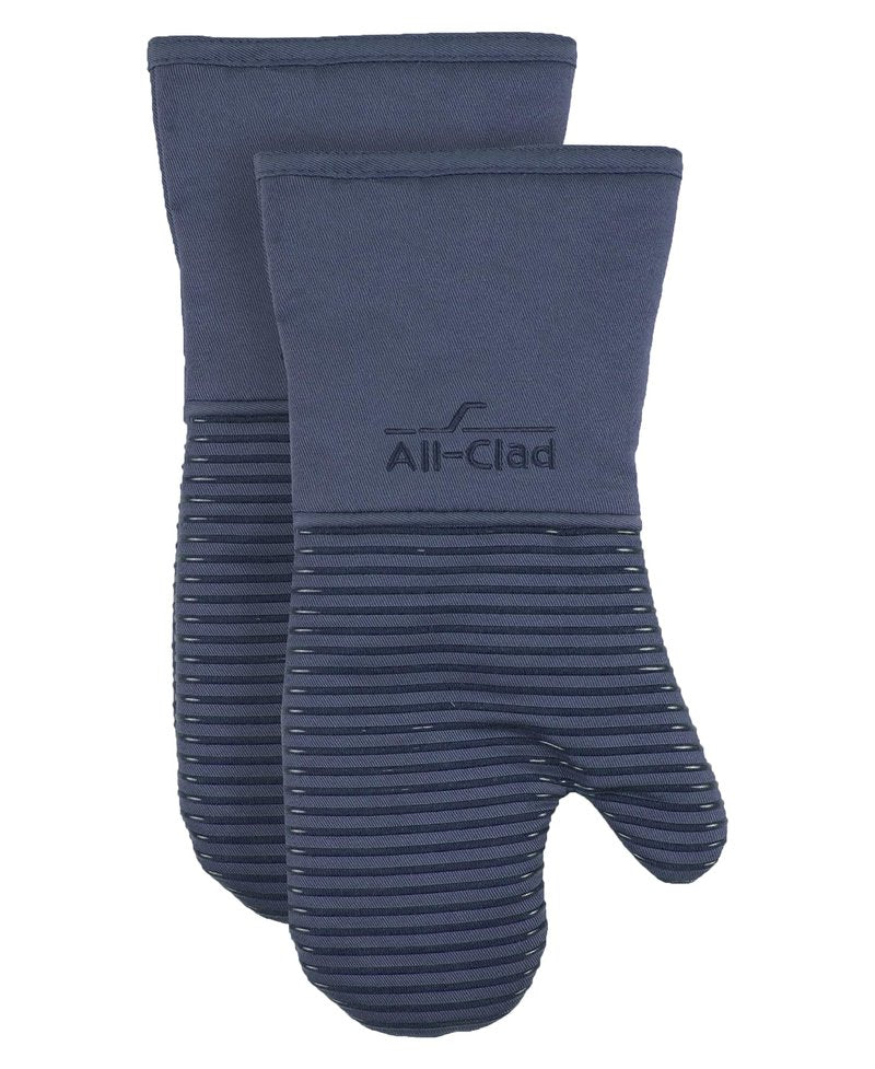 All-Clad Premium Silicone Oven Mitts, 2-Pack, Indigo