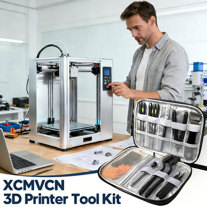 43Pcs 3D Printer Tools Kit, Complete 3D Printing Accessories & Maintenance Set for All FDM and SLA Printers | Includes Nozzle Cleaning Kit, Scrapers, Brushes, Wire Cutters, Engraving Knife, Files