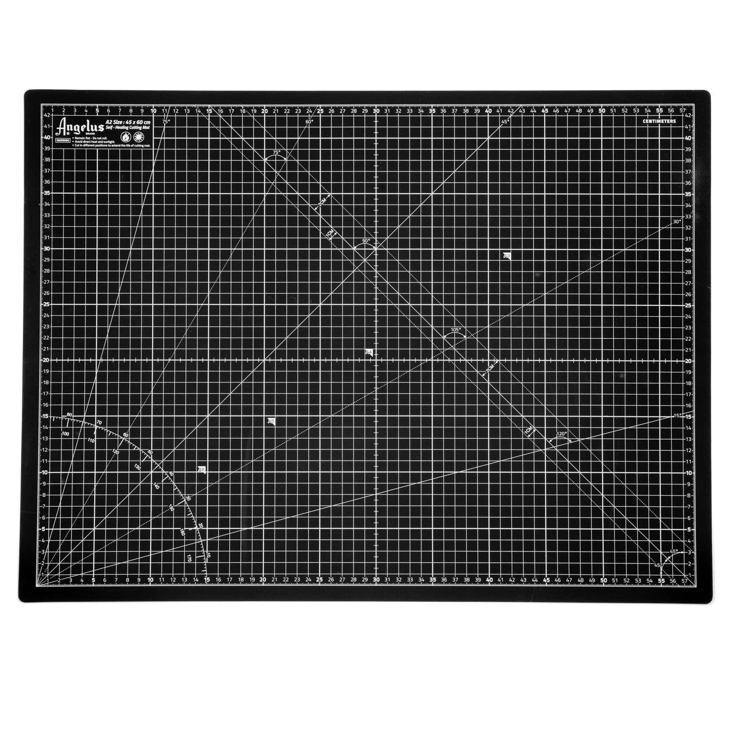 Angelus Self-Healing Cutting Mat, Double Sided, Non-Slip, Durable, Scratch-Resistant Rotary Cutting Board for Leather, Craft, Fabric, Quilting, Sewing, Scrapbooking Projects (18" x 24")