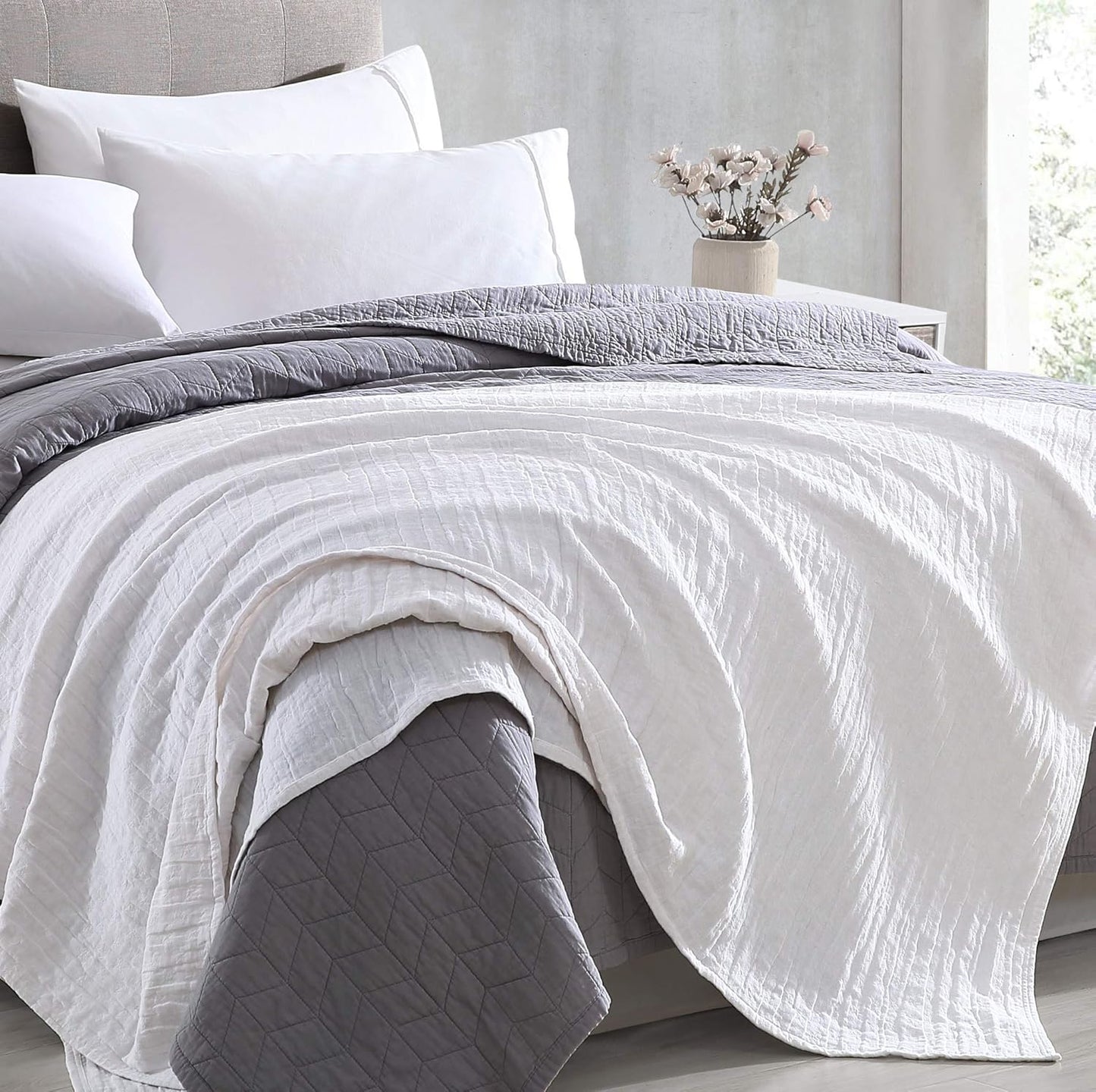 Sterling Creek Dawson Star Muslin Cotton Blanket Three Layers Lightweight Breathable Gauzy Blanket for Adults, All