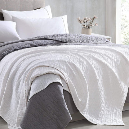 Sterling Creek Dawson Star Muslin Cotton Blanket Three Layers Lightweight Breathable Gauzy Blanket for Adults, All