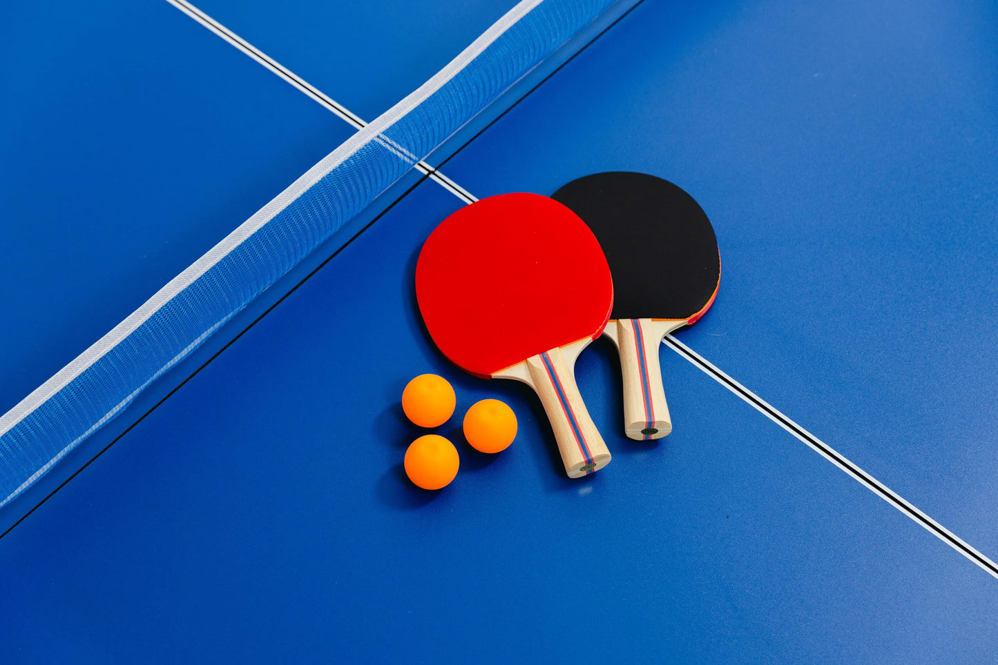 RACK Virgo Table Tennis Conversion Top for Billiard/Pool Table (Blue) – Full-Size 4-Piece Folding Ping Pong Table, Pool Table Tennis Top, Foldable Table Tennis Table