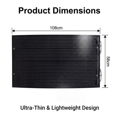 1000 Watt Solar Panel Kit, with Charge Controller(40A) 2pcs 500 Watt Flexible Monocrystalline Solar Panel kit Photovoltaic Module for 12-48V Battery Charging Car Battery Camper RV