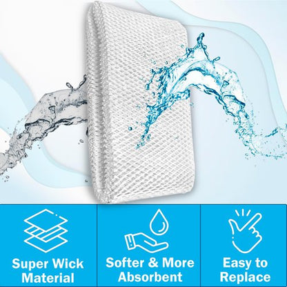 HQRP SWF75 Wick Filter Compatible with Sunbeam Humidifier SCM3501, SCM3502, SCM3657, SCM3656, SCM3609, SCM3609P, SCM3755, SCM3755C, Part SWF75 SF221 SWF75-CN1 SWF-75 Replacement