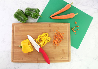 Artaste 28744 Bamboo Cutting Board and Flexible Cutting Board Set