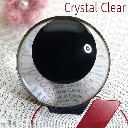 SEVENSUN 25mm Sparkling Off-Centered Glitter Safety Eyes, 3D Moon Glitter Eyes with Washers, Doll Making Stuffed Craft Crochet Safety Eyes for Crocheting Amigurumi