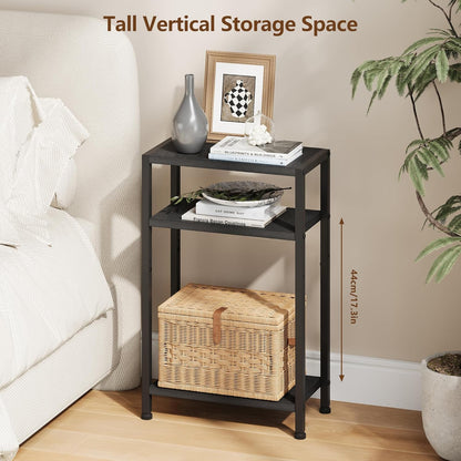 26.4" HET006BK1 Heybly Small Narrow Side Table for Small Space, Thin Bedside Table, Skinny End Table, Slim Sofa Table